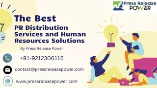 Best PR Distribution Services