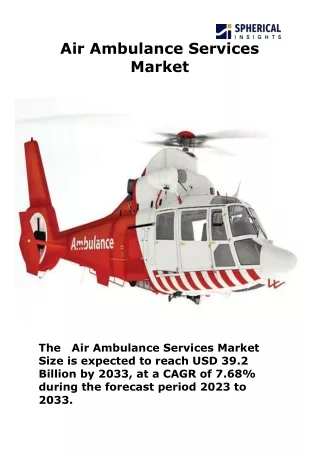 Air Ambulance Services Market