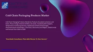 Cold Chain Packaging Products Market