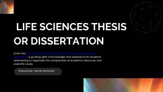 Life Sciences Thesis and Dissertation Writing Service In Oklahoma