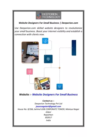 Website Designers For Small Business  Deeporion.com