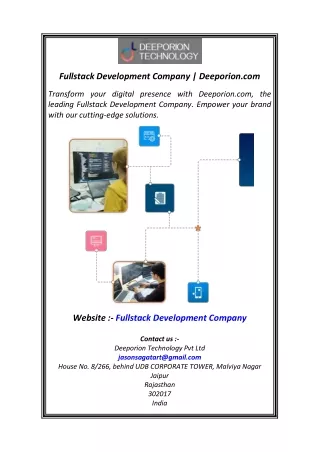 Fullstack Development Company  Deeporion.com