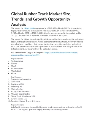Global Rubber Track Market