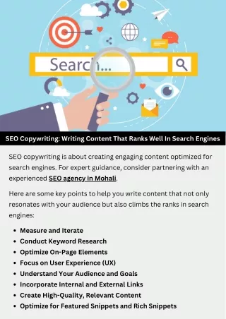 SEO Copywriting: Writing Content That Ranks Well In Search Engines