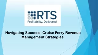 Cruise Ferry Revenue Management Strategies