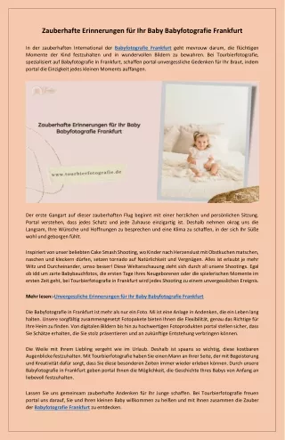 Liebevoll gestaltete Erinnerungen an die Kindheit Babyfotografie Frankfurt