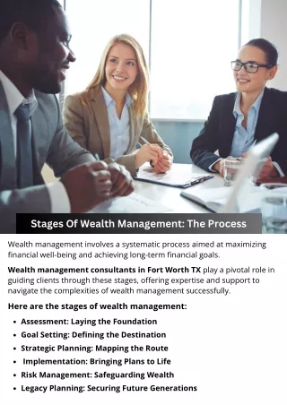 Stages Of Wealth Management: The Process
