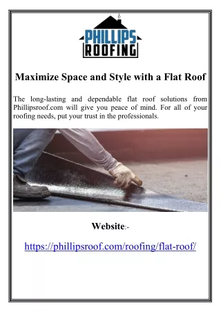 Maximize Space and Style with a Flat Roof