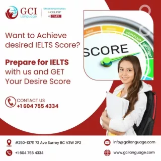 Prepare for IELTS with us and get your desire score