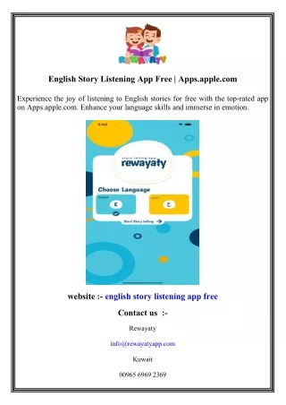 English Story Listening App Free  Apps.apple.com