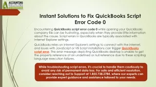 Easy way to terminate QuickBooks Script Error Code 0