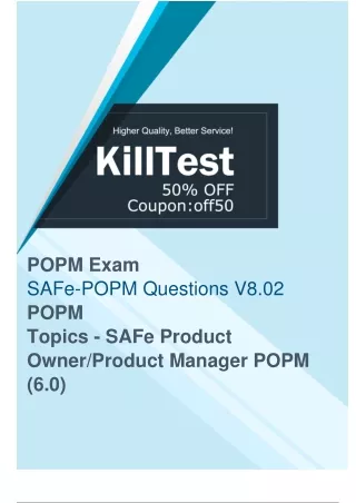 Up-to-Date SAFe-POPM Practice Test - Pass Your Exam with Ease