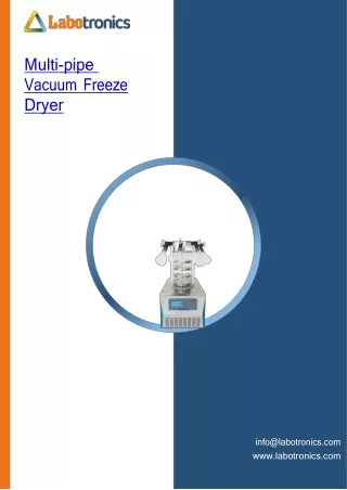 Multi-pipe-Vacuum-Freeze-Dryer