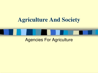 Agriculture Agencies