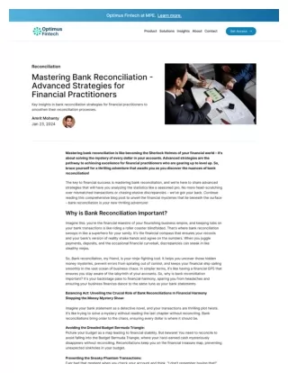 Mastering Bank reconciliation using strategies