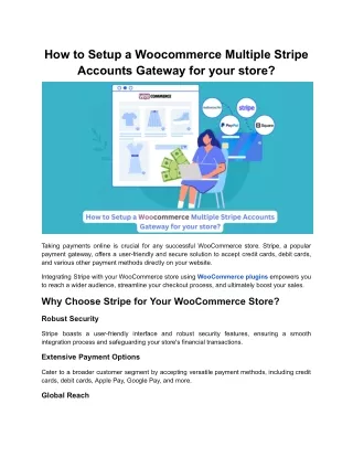 A Step-by-Step Guide to Configuring Multiple Stripe Accounts Gateway