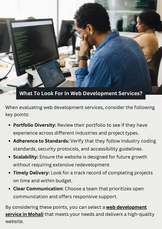 What To Look For In Web Development Services?