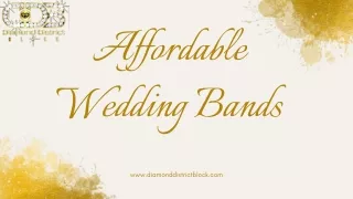 Affordable Wedding Bands