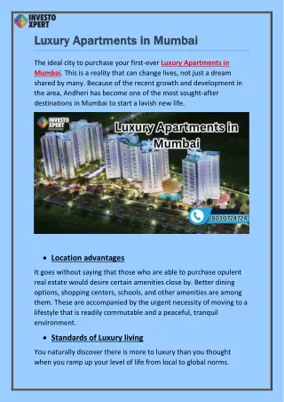 Luxury Apartments in Mumbai