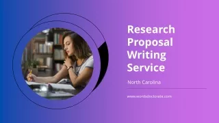 The Importance of Professional Assistance for Research Proposal Writing in North Carolina