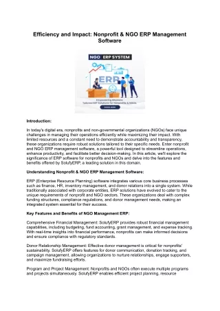 NGO Management System