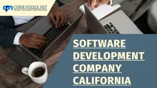 Software Development Company California - Cyber Puzzle Net