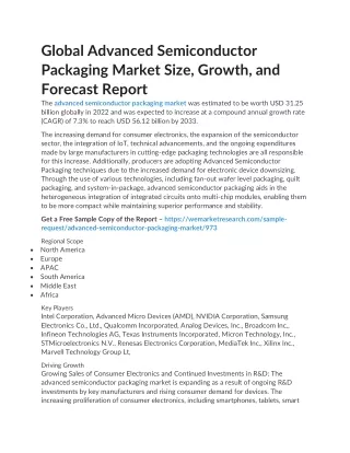 Global Advanced Semiconductor Packaging Market