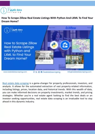 How To Scrape Zillow Real Estate Listings With Python And LXML To Find Your Dream Home