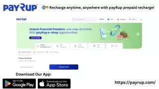 Stay charged and connected with payRup prepaid top-up