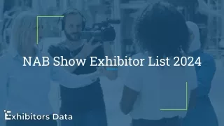 NAB Show Exhibitor List 2024