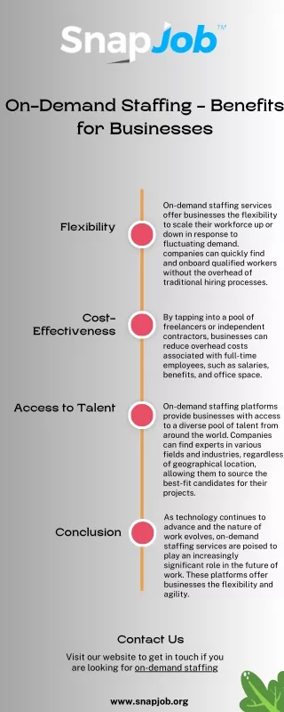 On-Demand Staffing - Benefits for Businesses