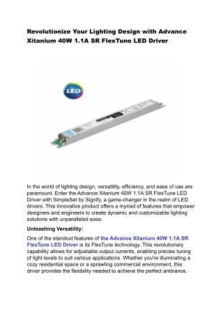 commercial constant current LED drivers