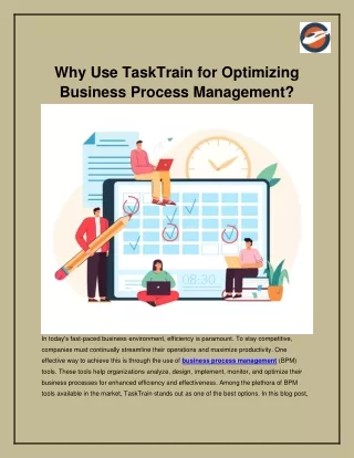 Why Use TaskTrain for Optimizing Business Process Management