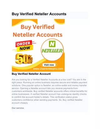 Buy Verified Neteller Accounts