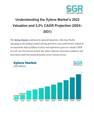 Understanding the Xylene Market’s 2022 Valuation and 3.2% CAGR Projection (2024–