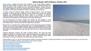 Explore Mexico Beach, Florida: Camping, Fishing, Surfing & More!