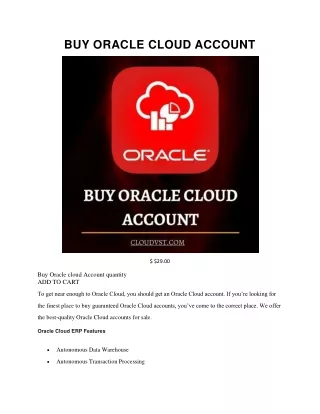 BUY ORACLE CLOU