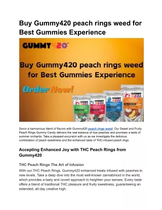 High Potency Green Apple Rings & Sour Neon Rings | Gummy 420