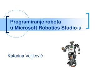 Programiranje robota u Microsoft Robotics Studi o-u