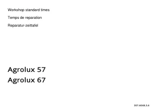 Deutz Fahr Agrolux 67 Tractor Parts Catalogue Manual