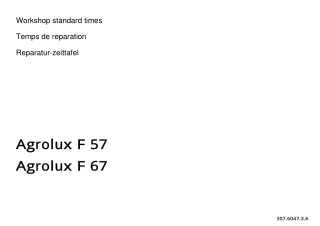 Deutz Fahr Agrolux F57 Tractor Parts Catalogue Manual