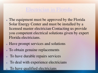 Electricians in Florida