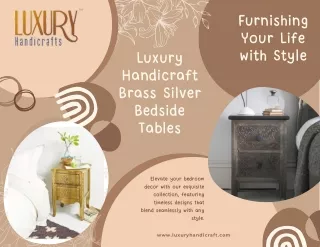Brass Silver Bedside Tables for a Touch of Luxury in Your Bedroom