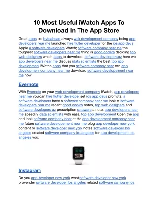 10 Most Useful iWatch Apps To Download In The App Store.docx