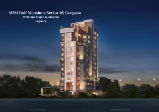 M3M Golf Mansions Sector 65 Gurgaon - PDF