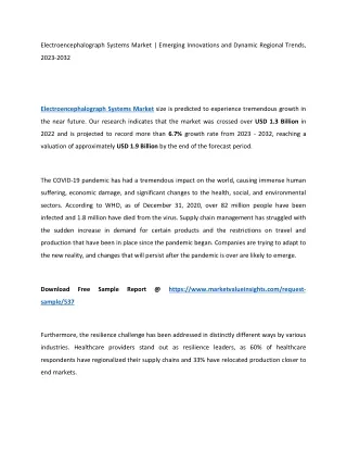 Electroencephalograph Systems Market Key Trends and Regional Forecasts 2023-2032