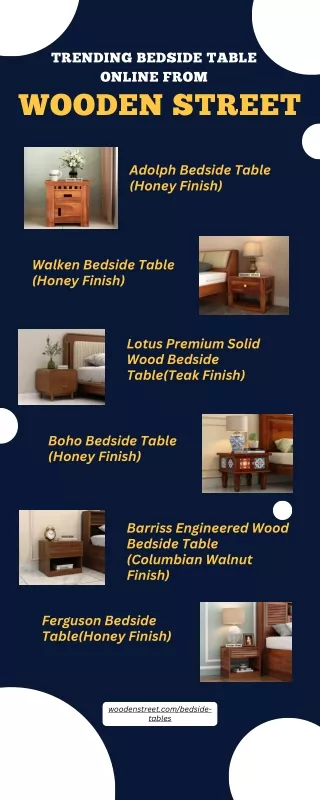 Top Selling Wooden Bed Side Table Online From Wooden Street