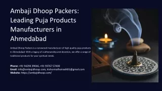 Puja Products Manufacturers in Ahmedabad, Best Puja Products Manufacturers in Ah