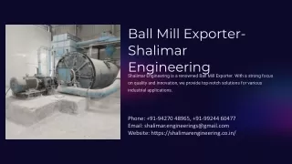 Ball Mill Exporter, Best Ball Mill Exporter