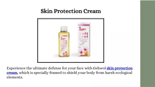 Skin Protection Cream